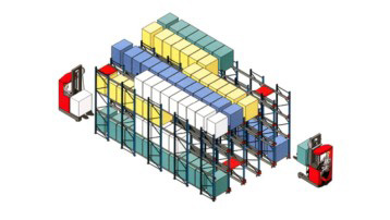 FIFO Radio Shuttle Racking