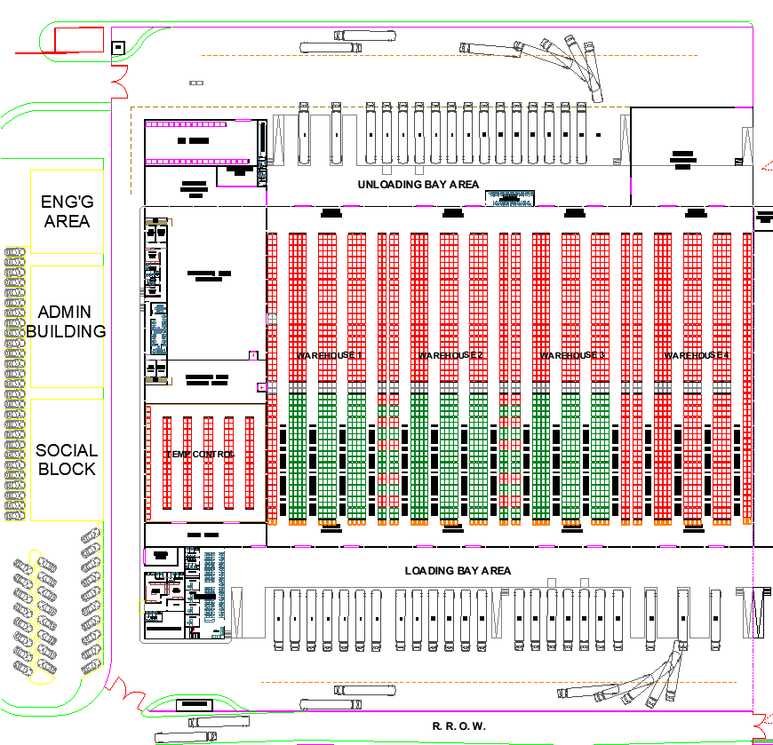 American Teardrop Type Pallet Racking Project Design sample
